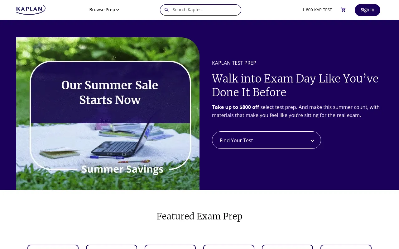 Kaplan Test Prep screenshot