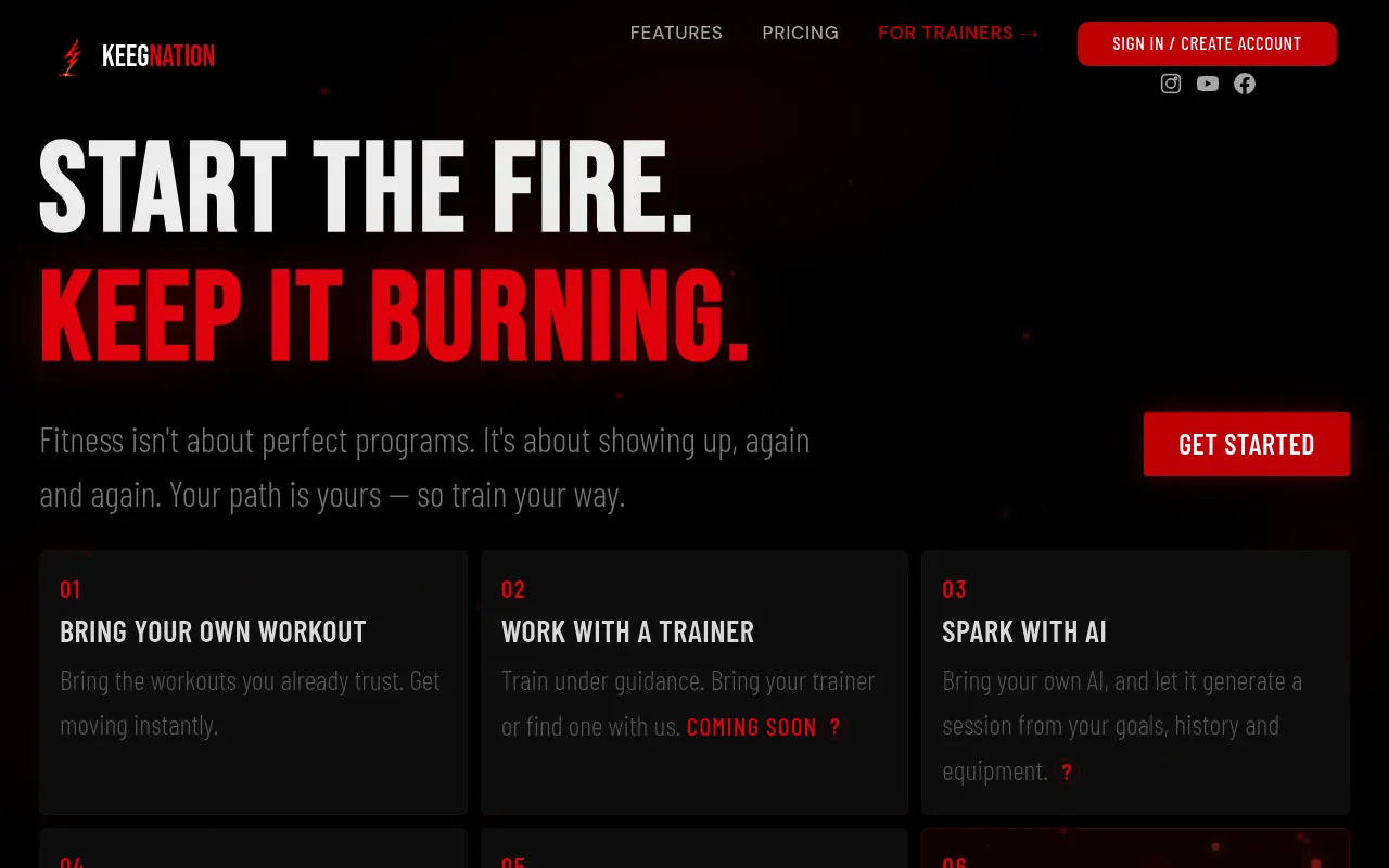 KeegNation Fitness screenshot