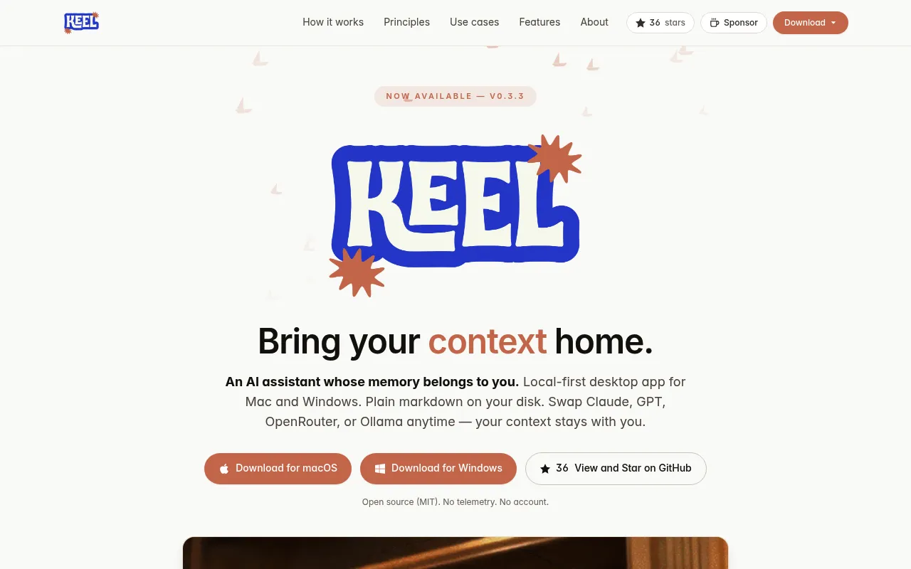 Keel screenshot