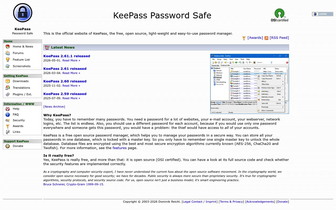 KeePass screenshot