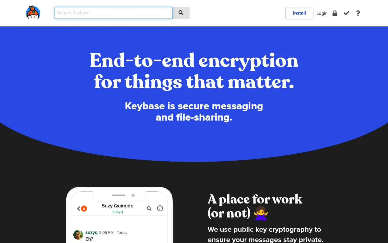 Keybase screenshot