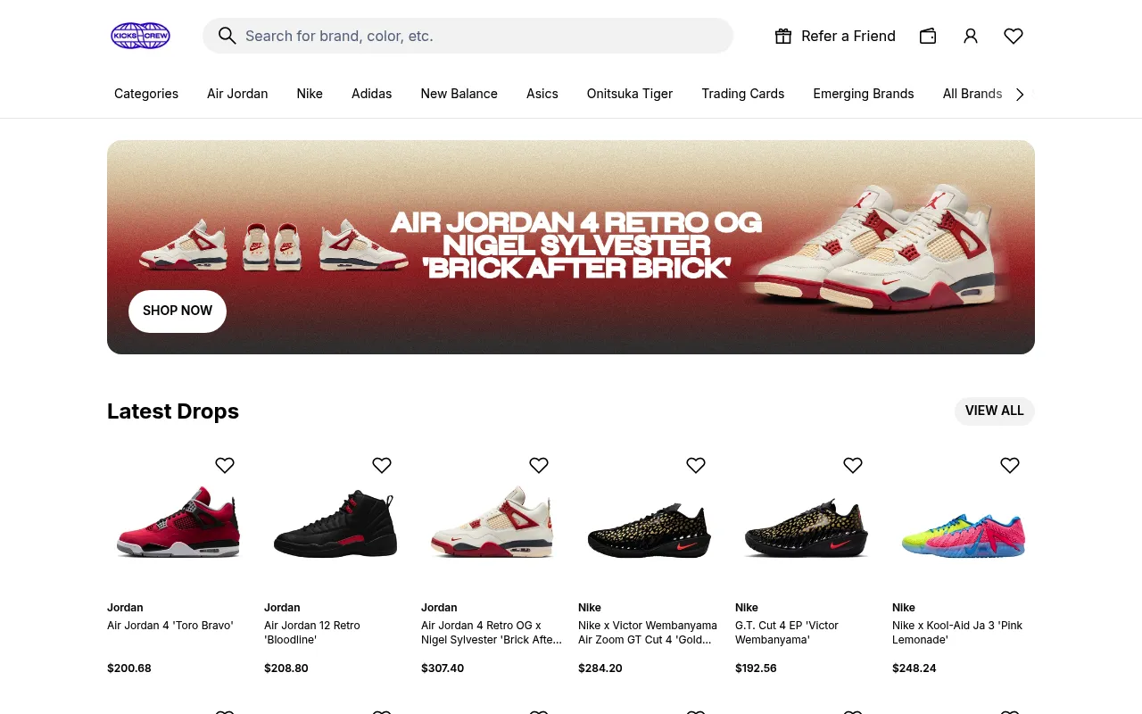 KICKS CREW screenshot