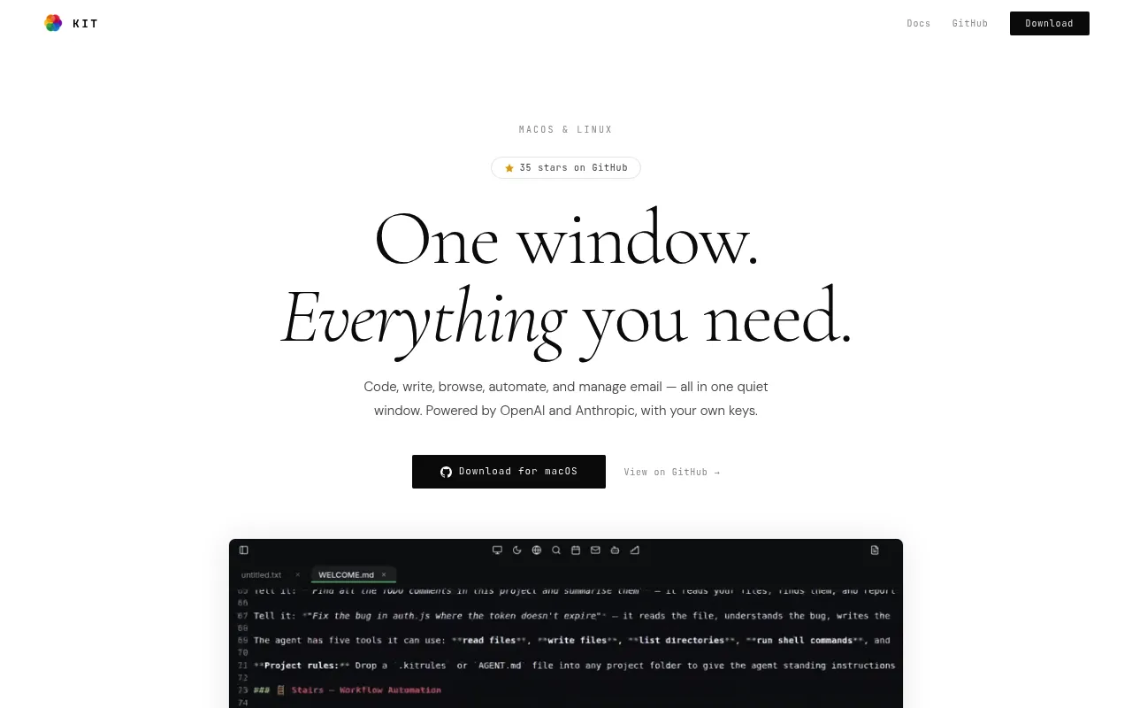 KIT screenshot