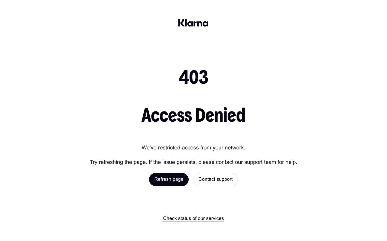Klarna screenshot