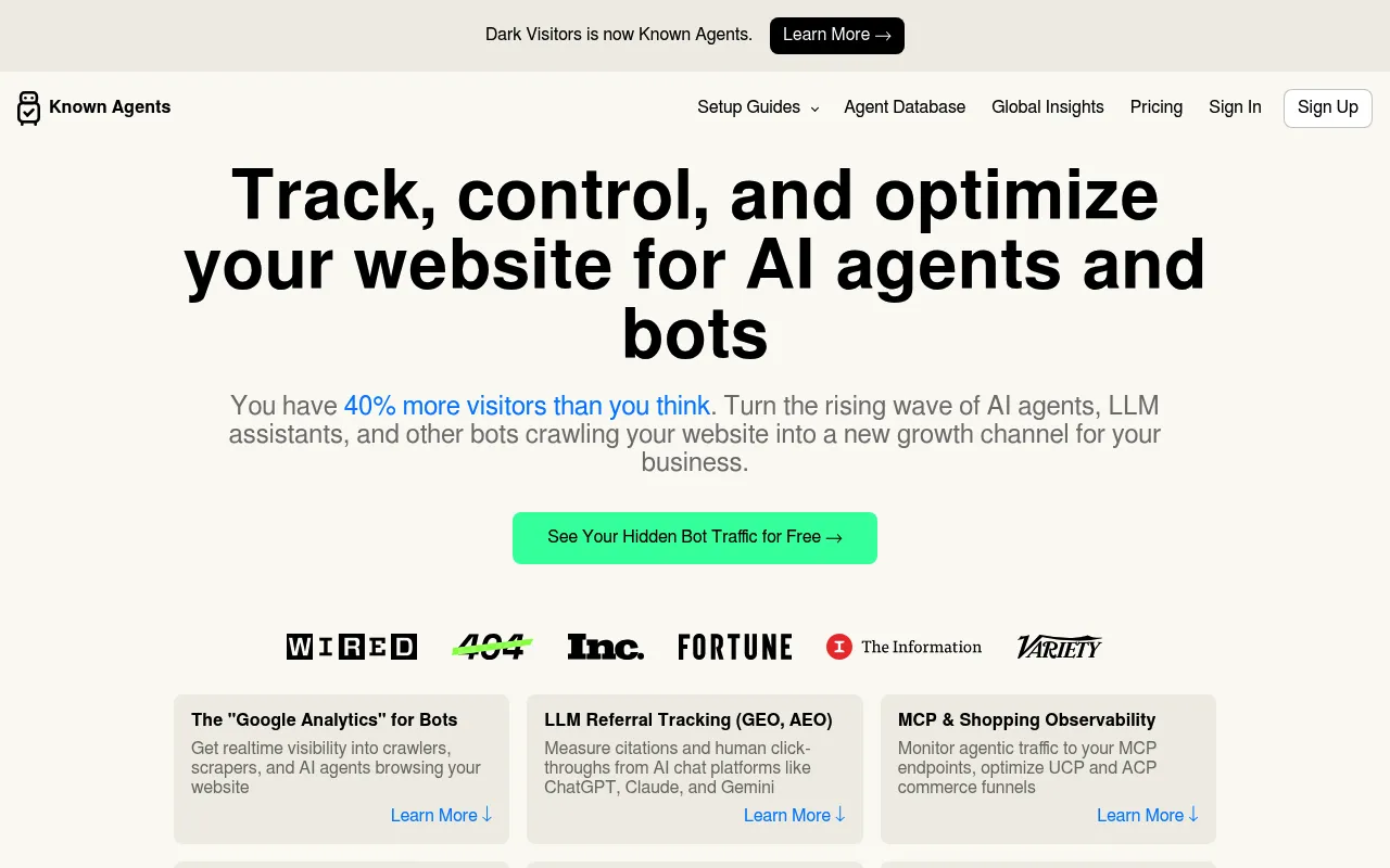 Known Agents screenshot