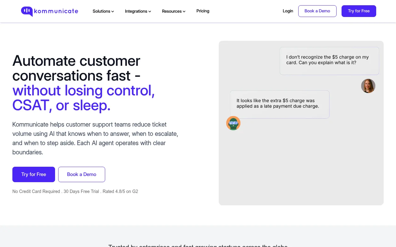 Kommunicate screenshot
