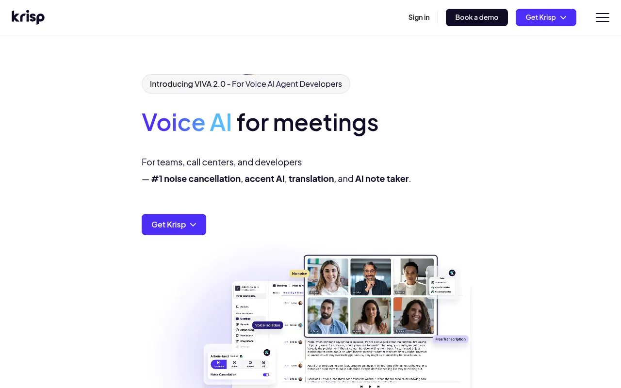 Krisp screenshot