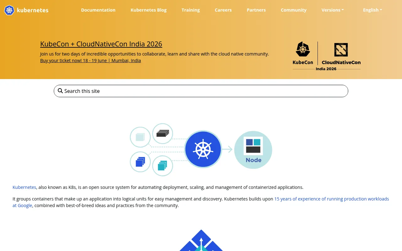 Kubernetes screenshot