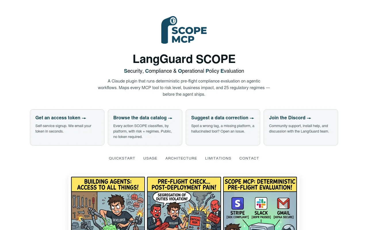 LangGuard SCOPE screenshot