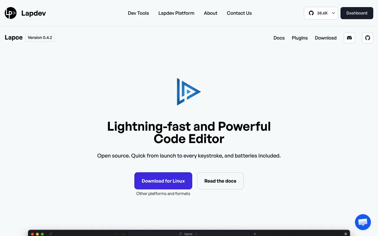 Lapce screenshot