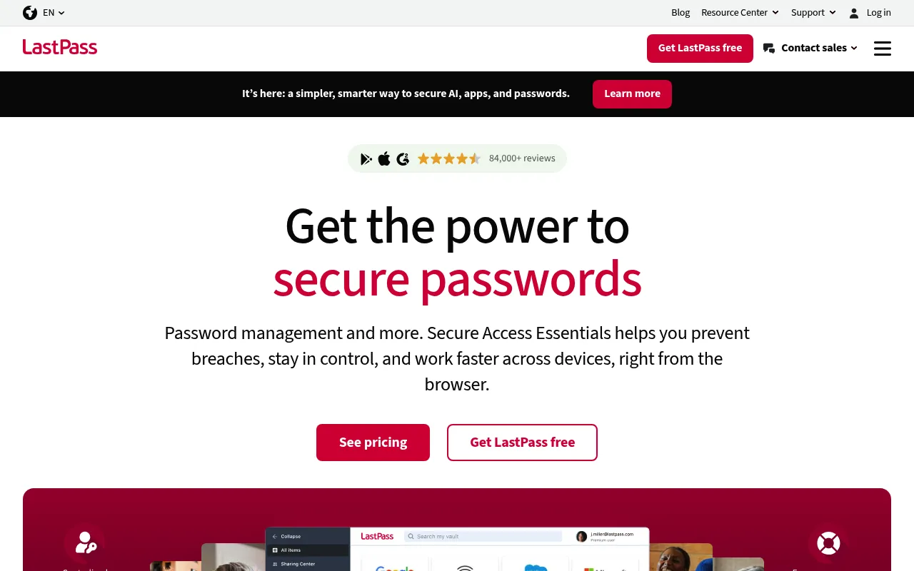 LastPass screenshot