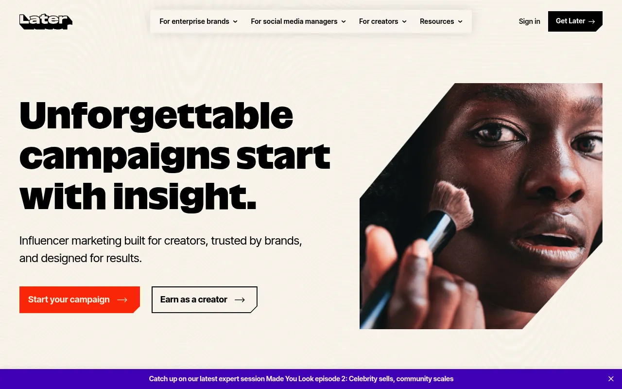 Later screenshot