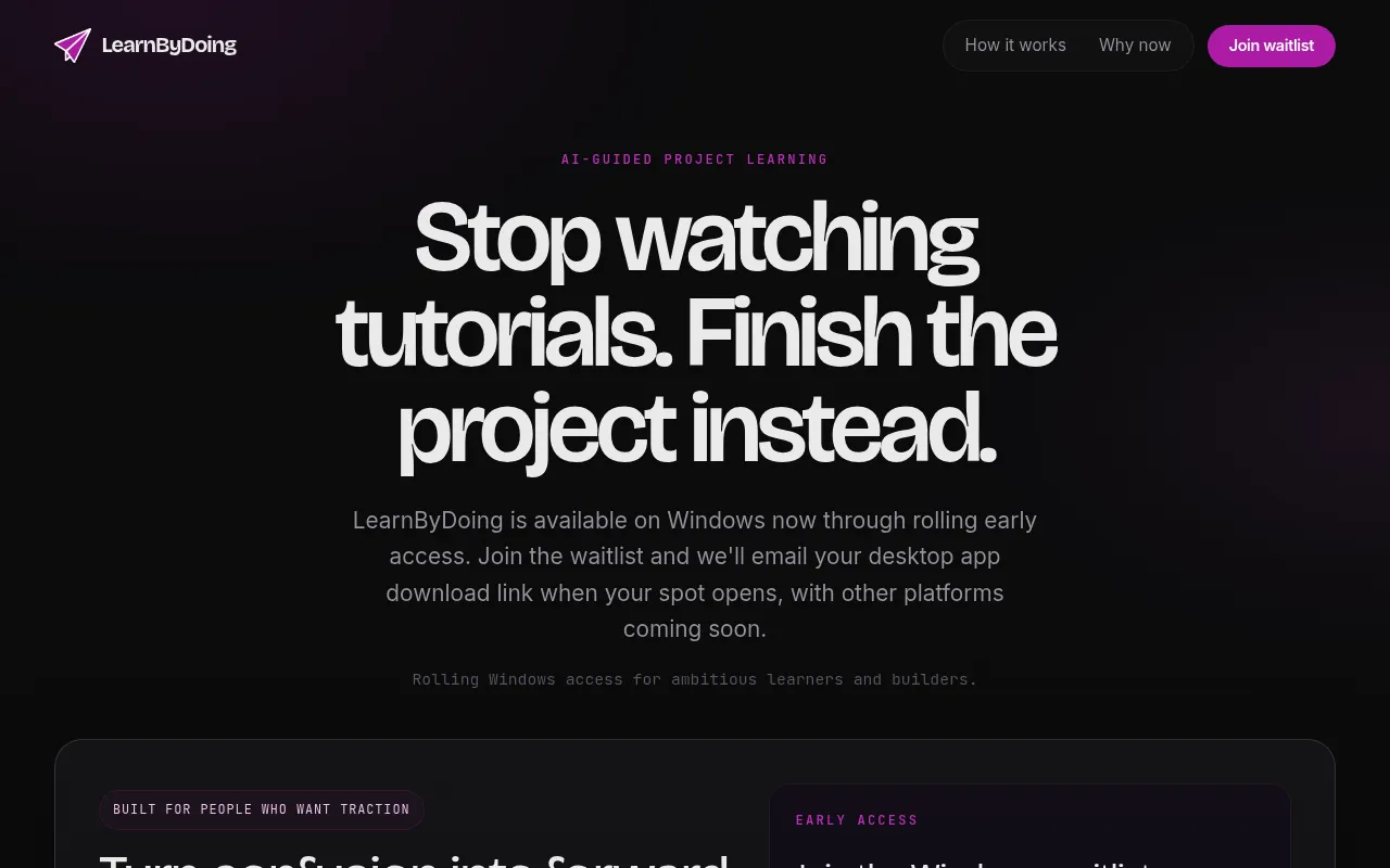 LearnByDoing screenshot