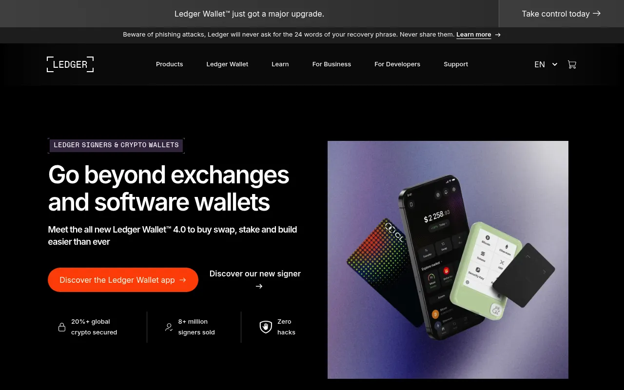 Ledger screenshot