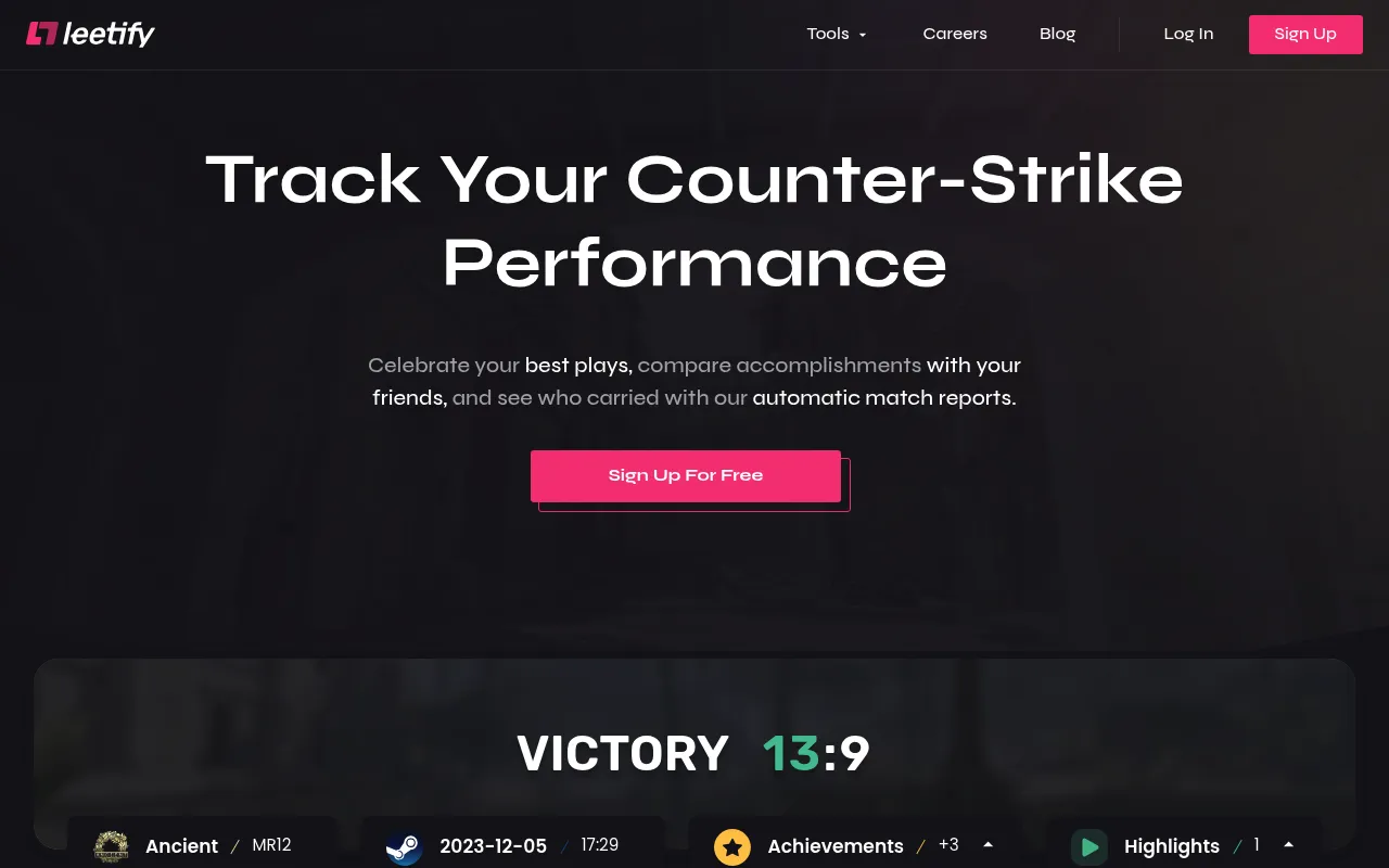 Leetify screenshot