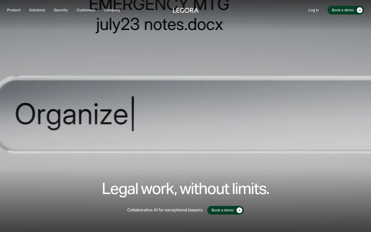 Legora screenshot