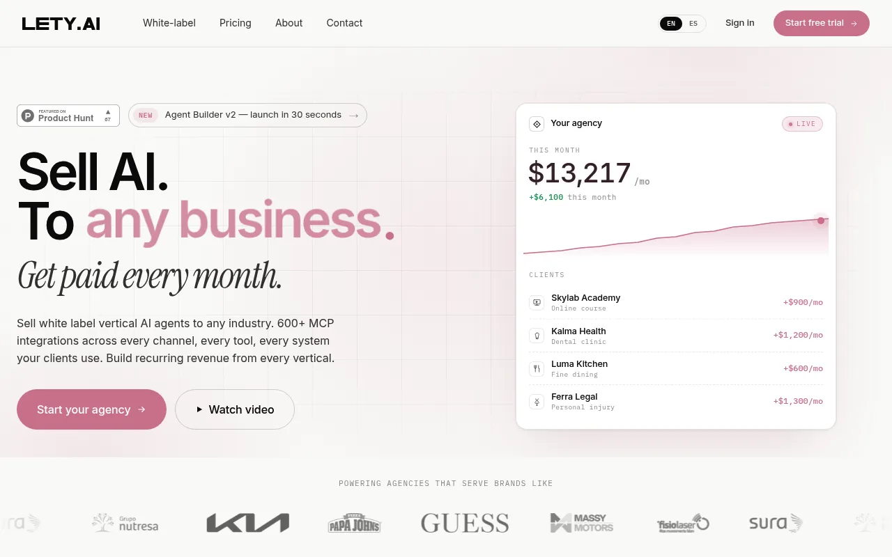 Lety.ai screenshot
