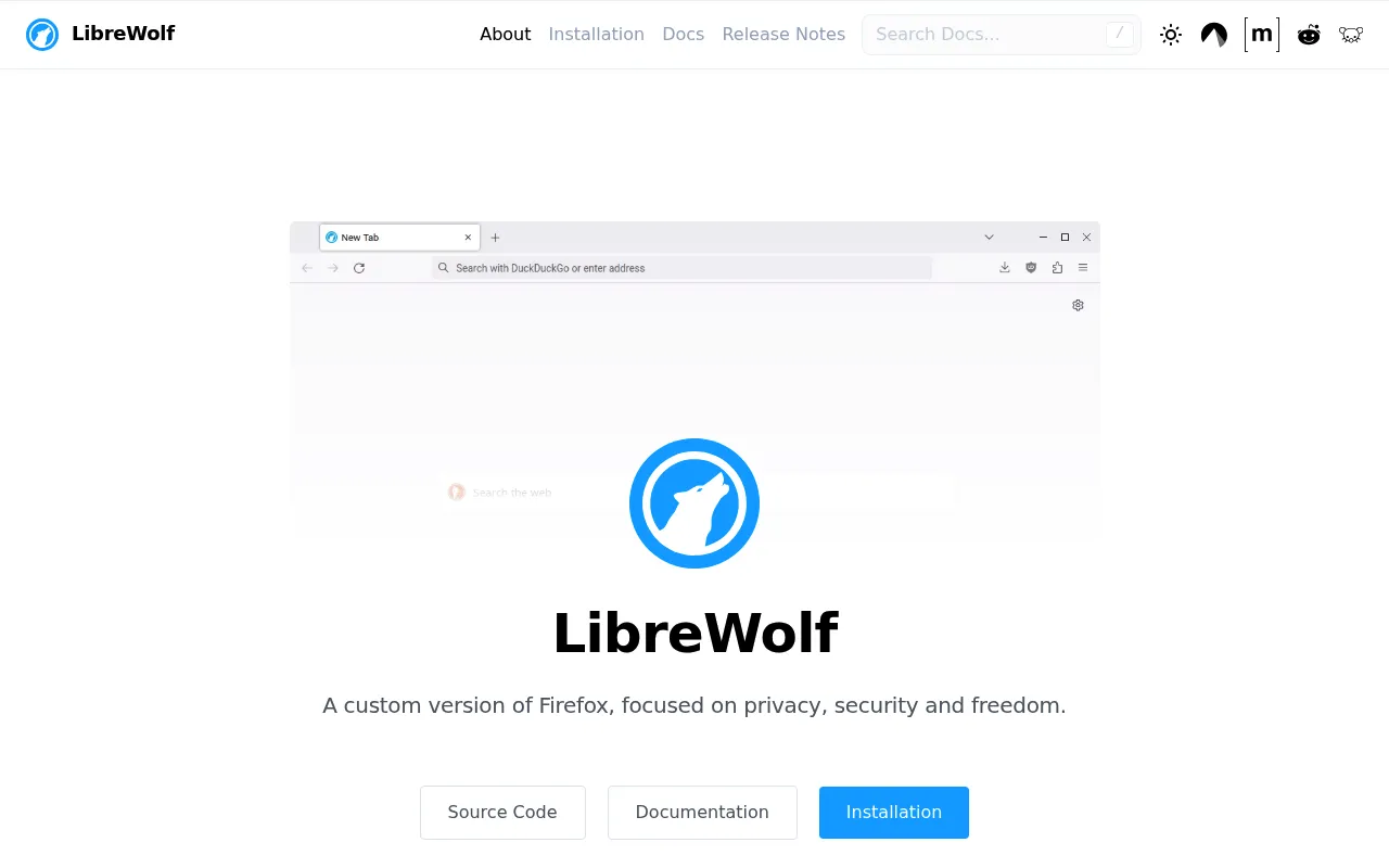 LibreWolf screenshot