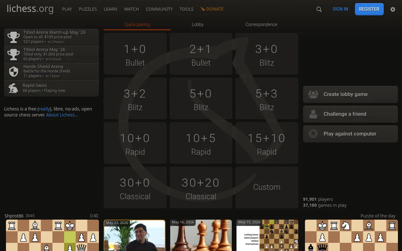 Lichess screenshot
