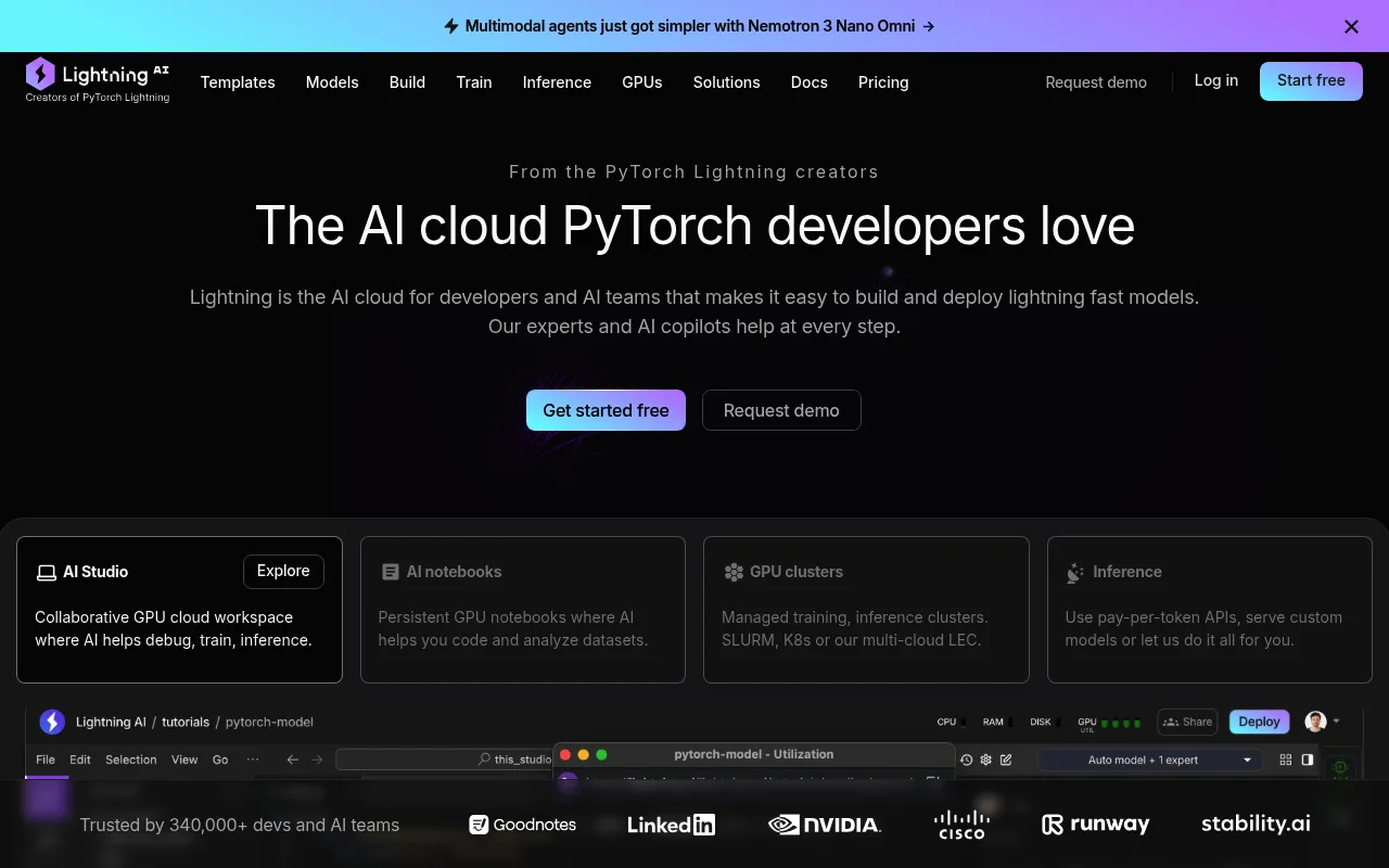 Lightning AI screenshot