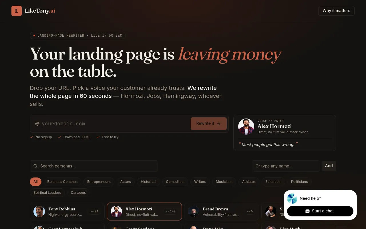 LikeTony.ai screenshot