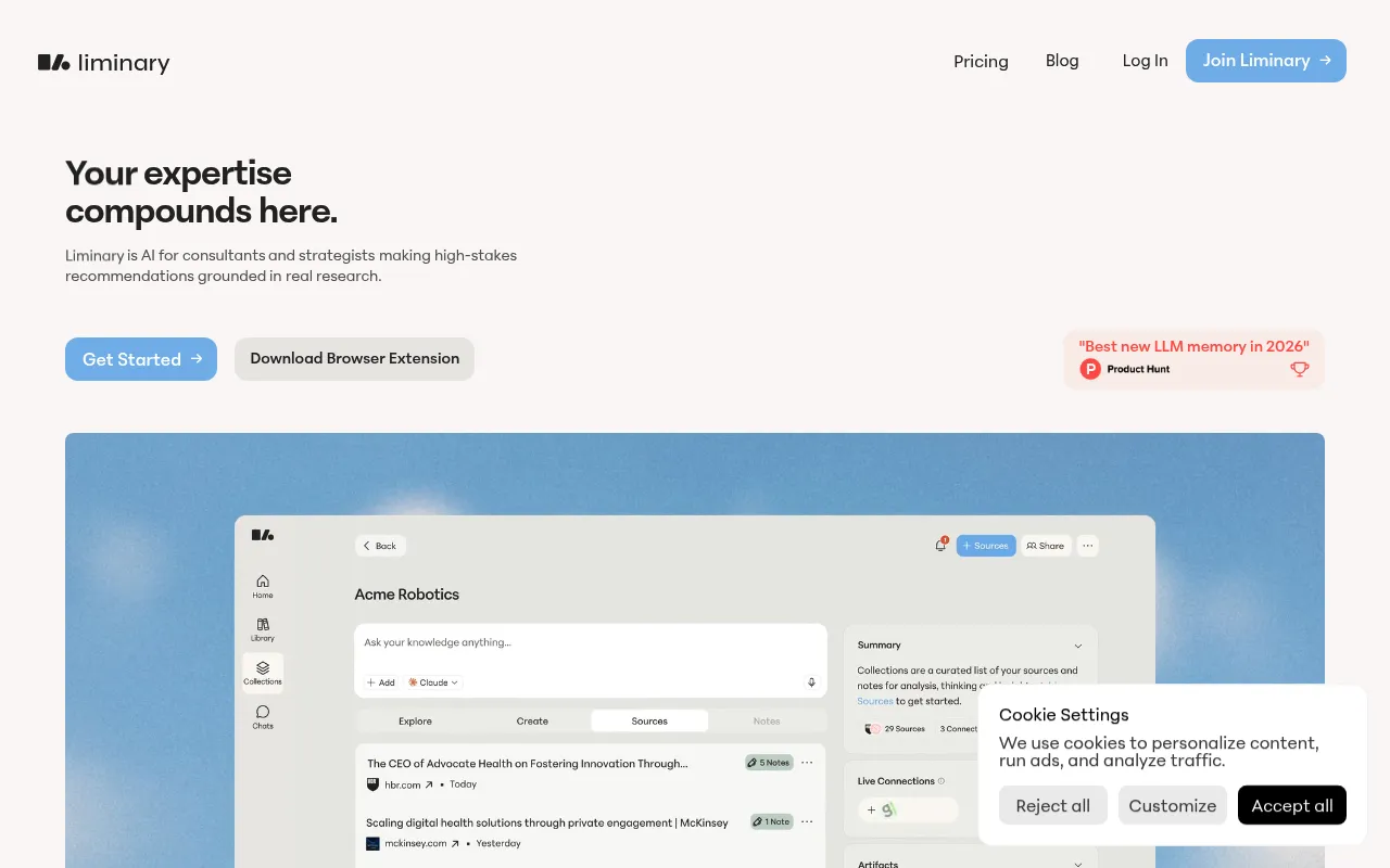 Liminary screenshot