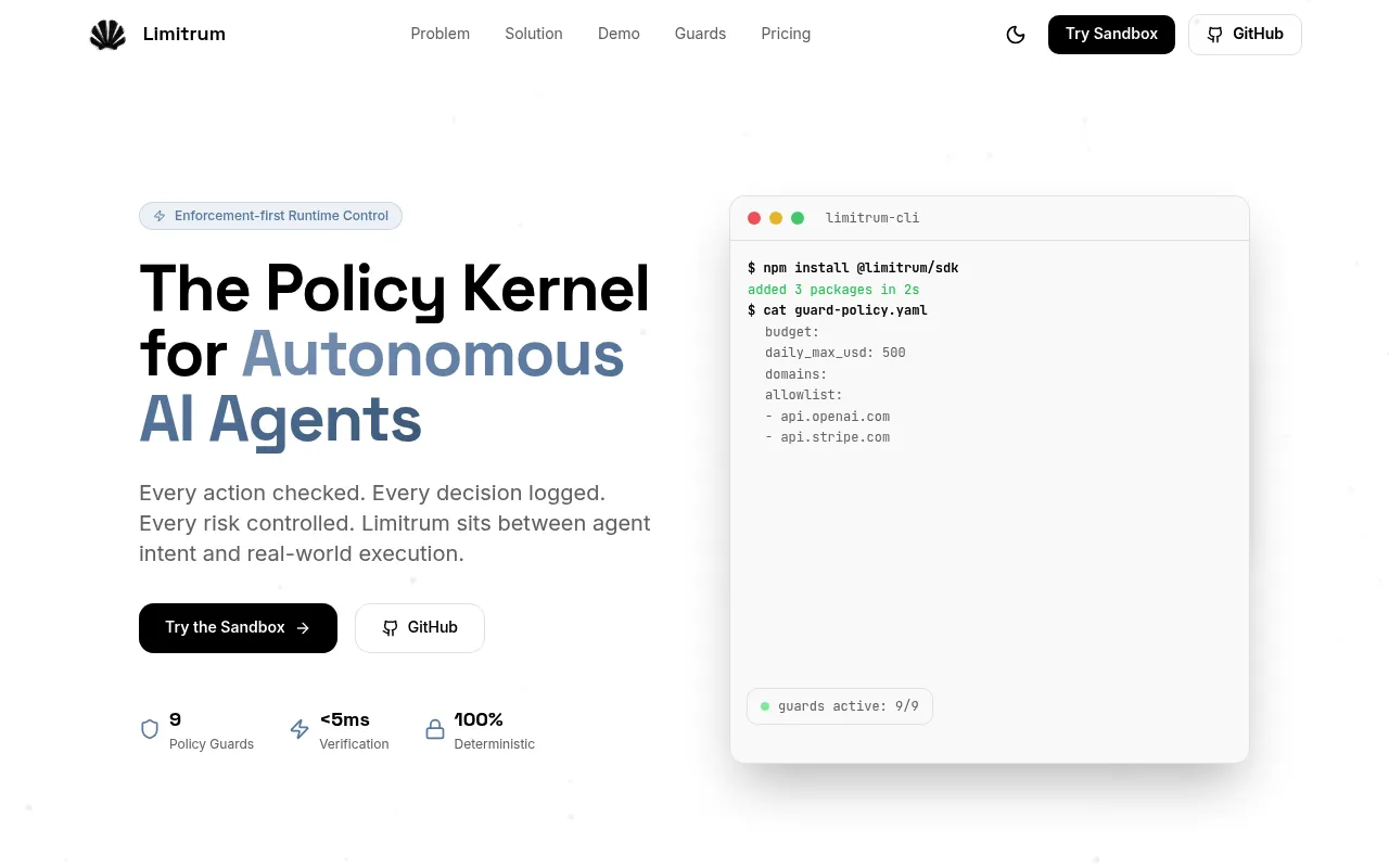 Limitrum screenshot