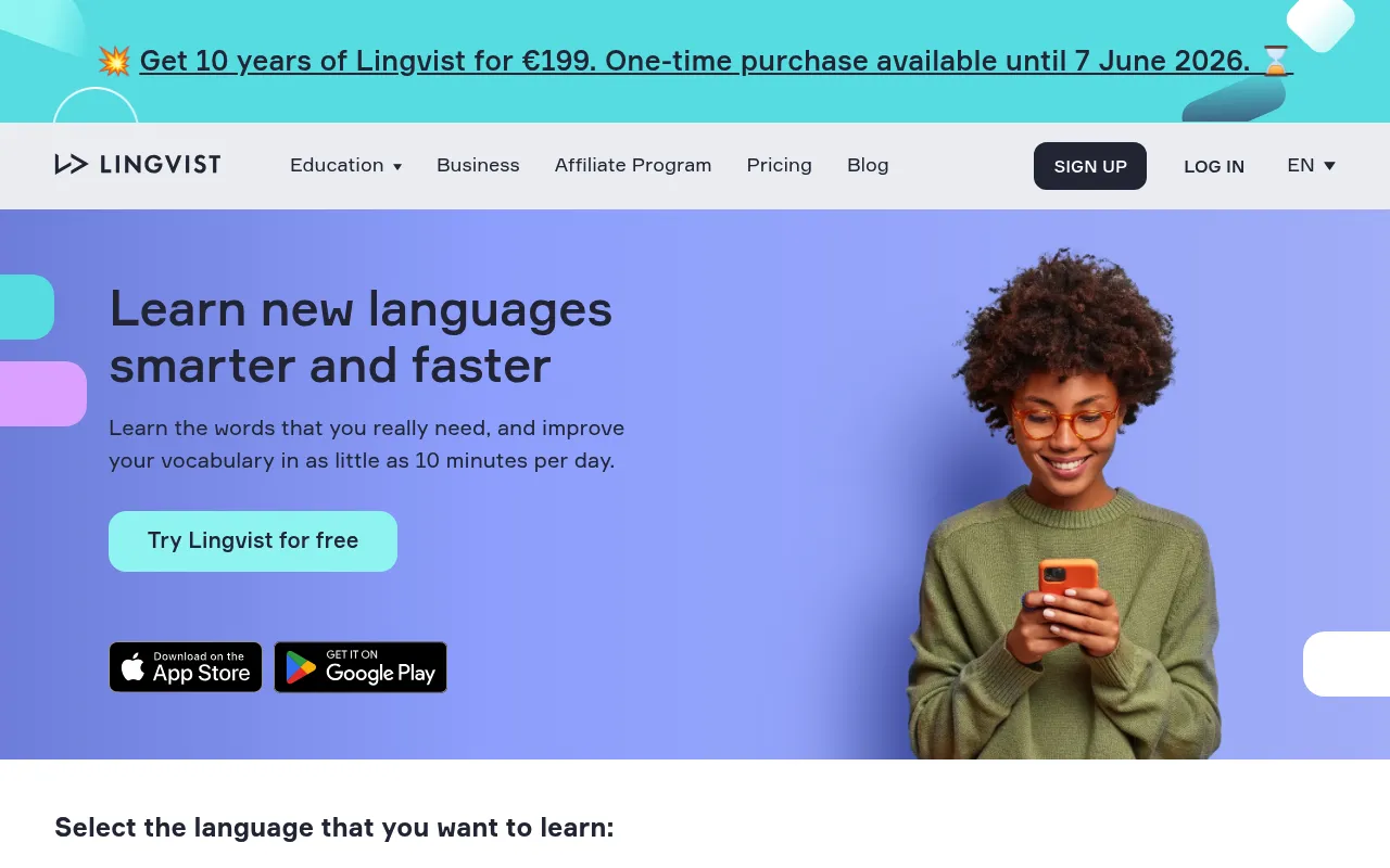 Lingvist screenshot