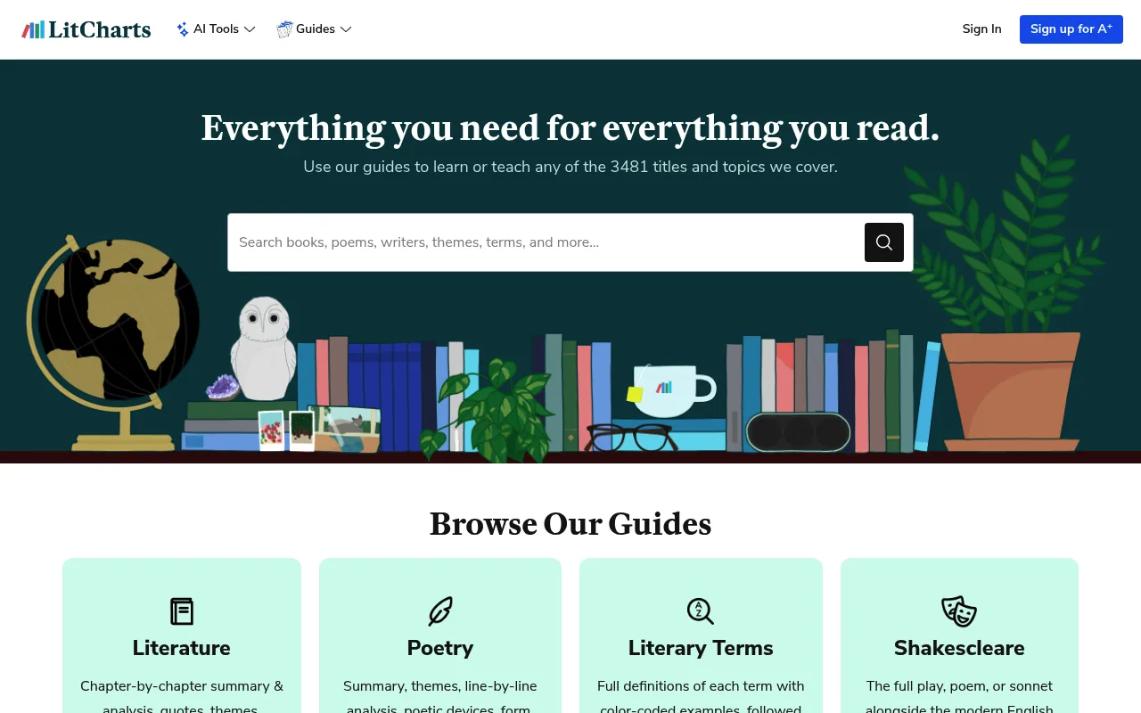LitCharts screenshot