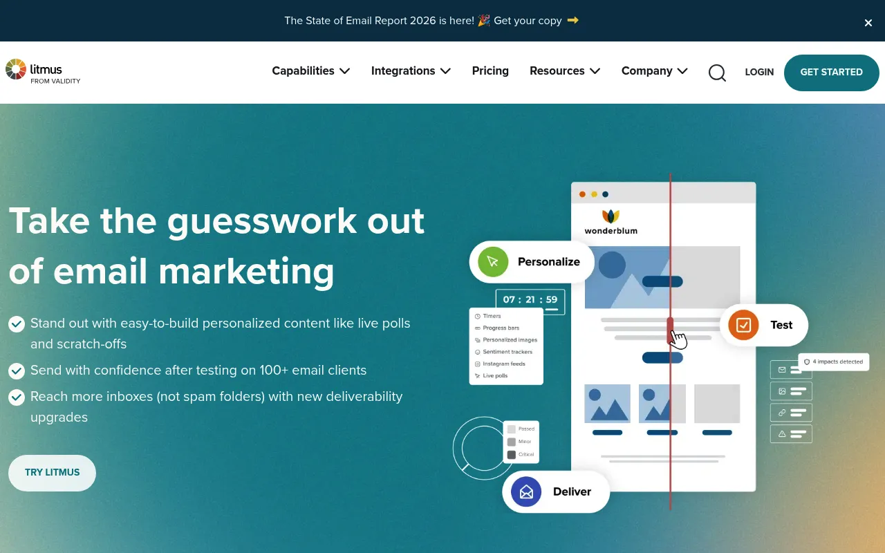 Litmus screenshot