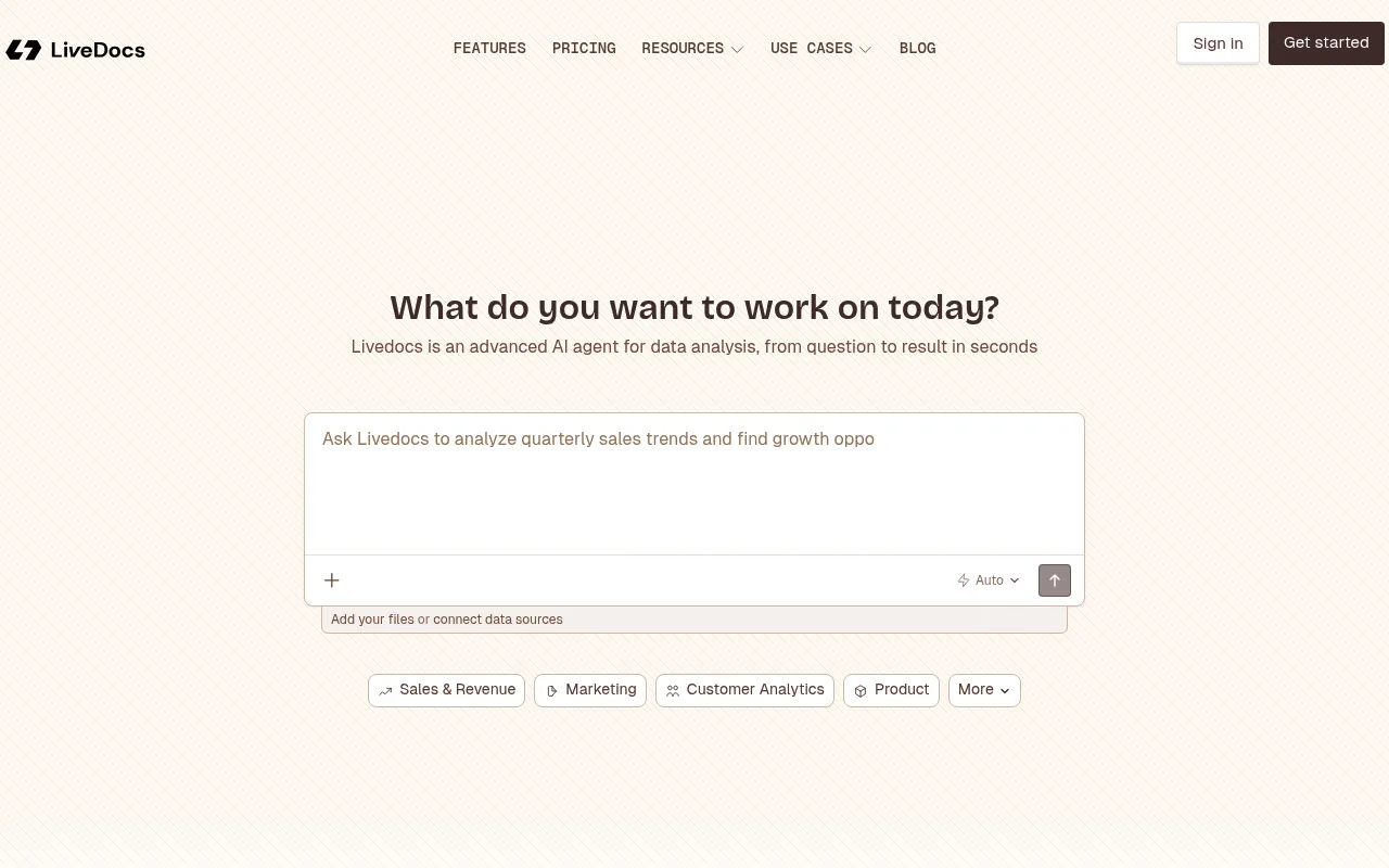 Livedocs screenshot