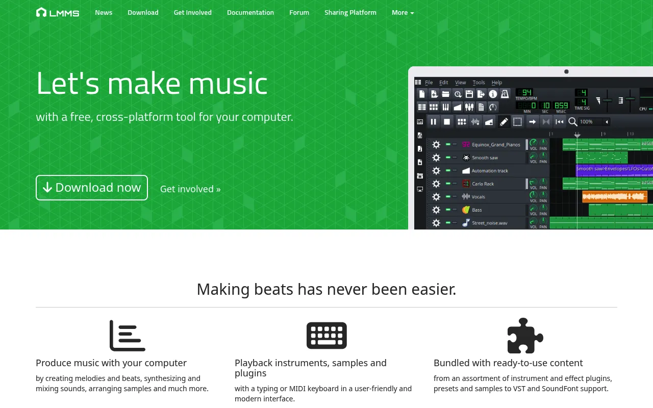 LMMS screenshot