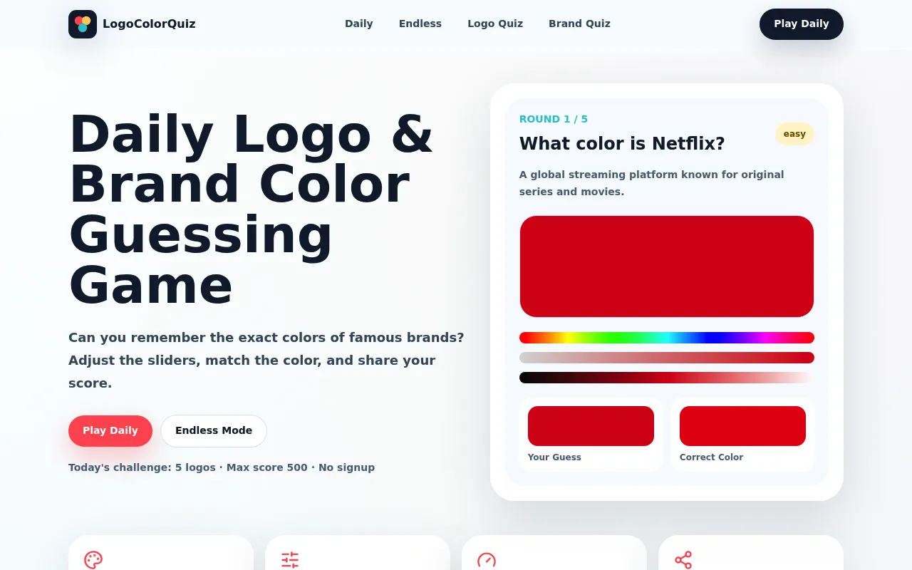 LogoColorQuiz screenshot