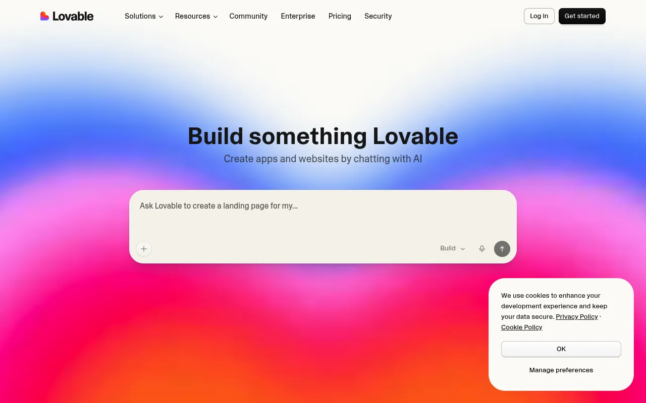 Lovable screenshot