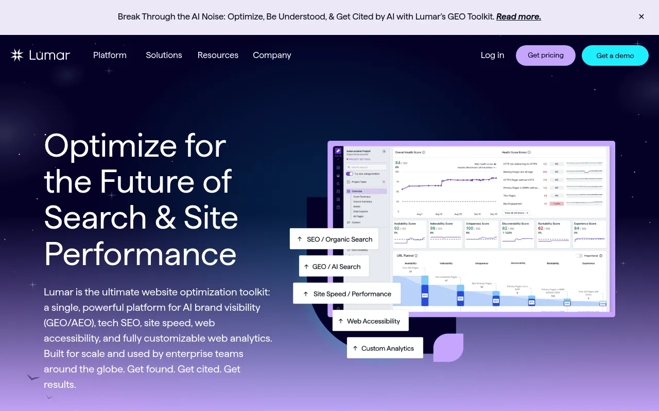Lumar screenshot