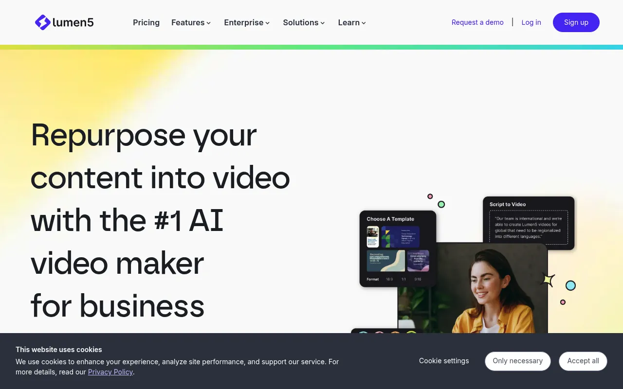 Lumen5 screenshot