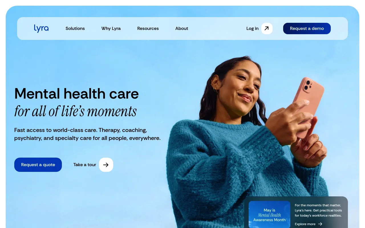 Lyra Health screenshot