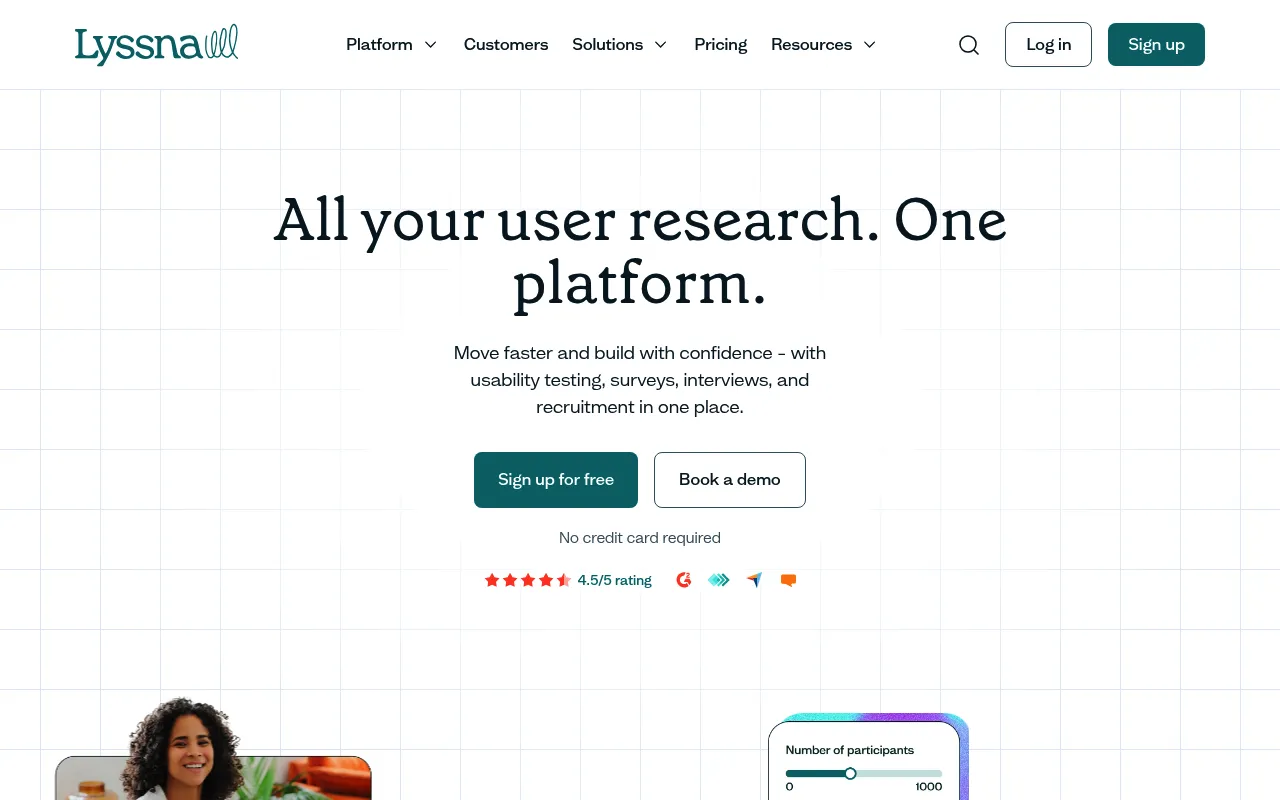 Lyssna screenshot