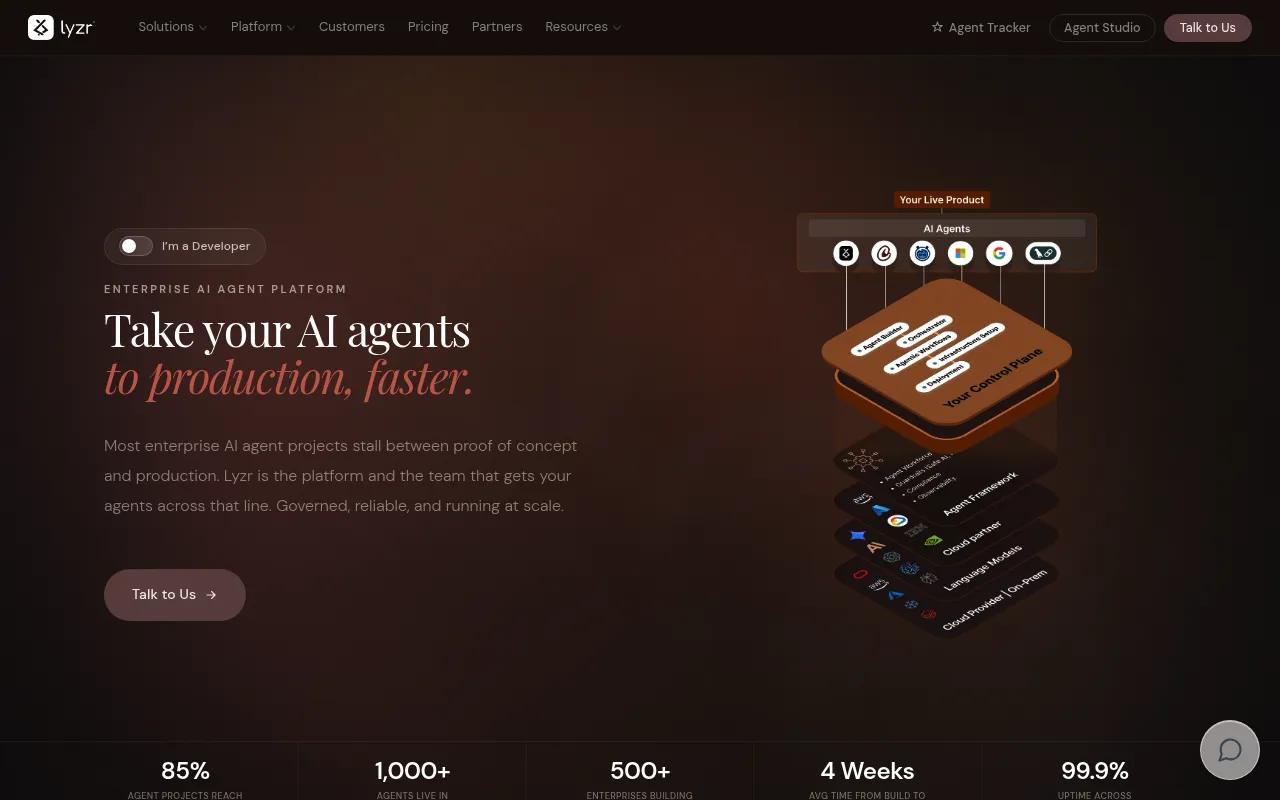 Lyzr screenshot