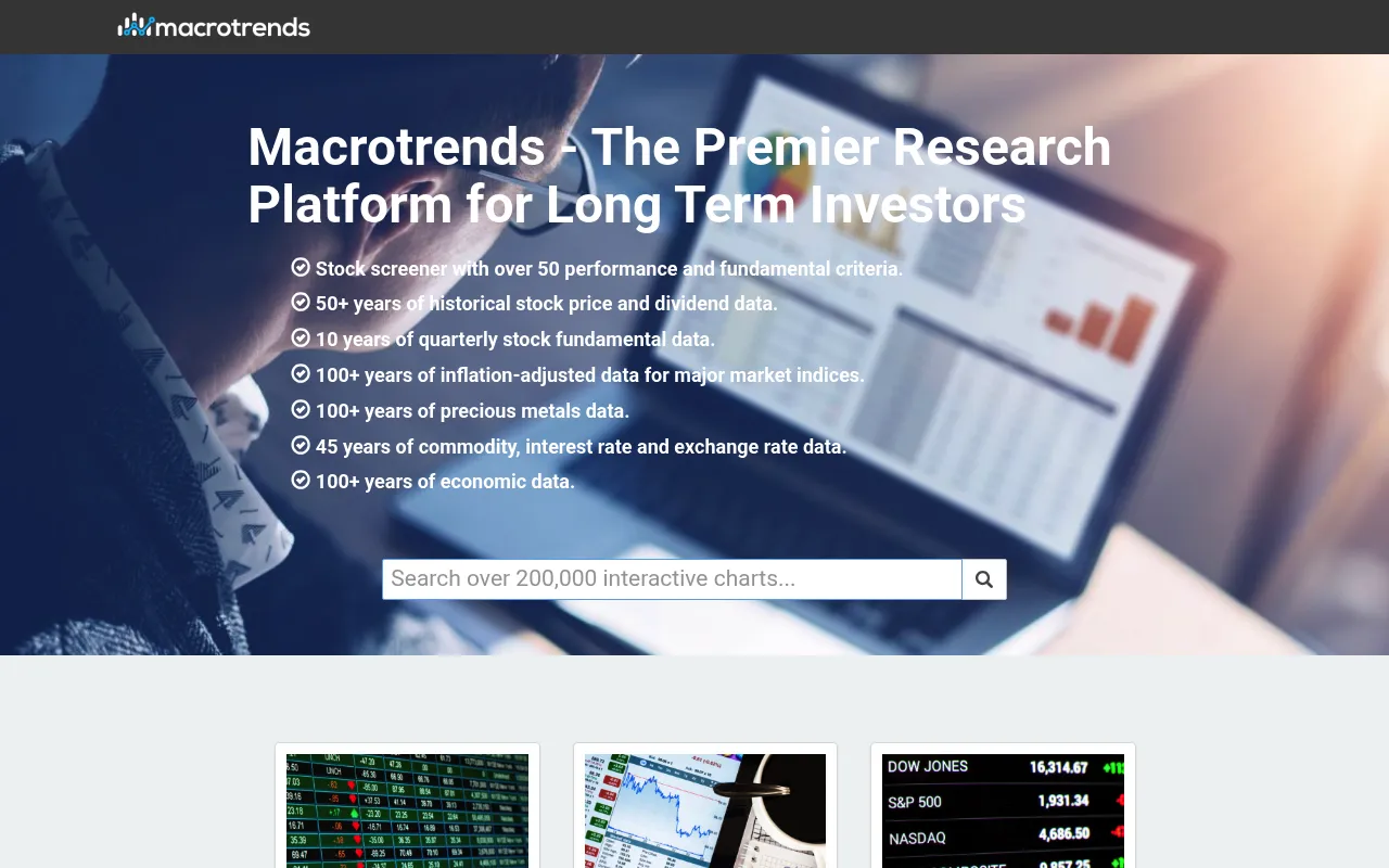 Macrotrends screenshot