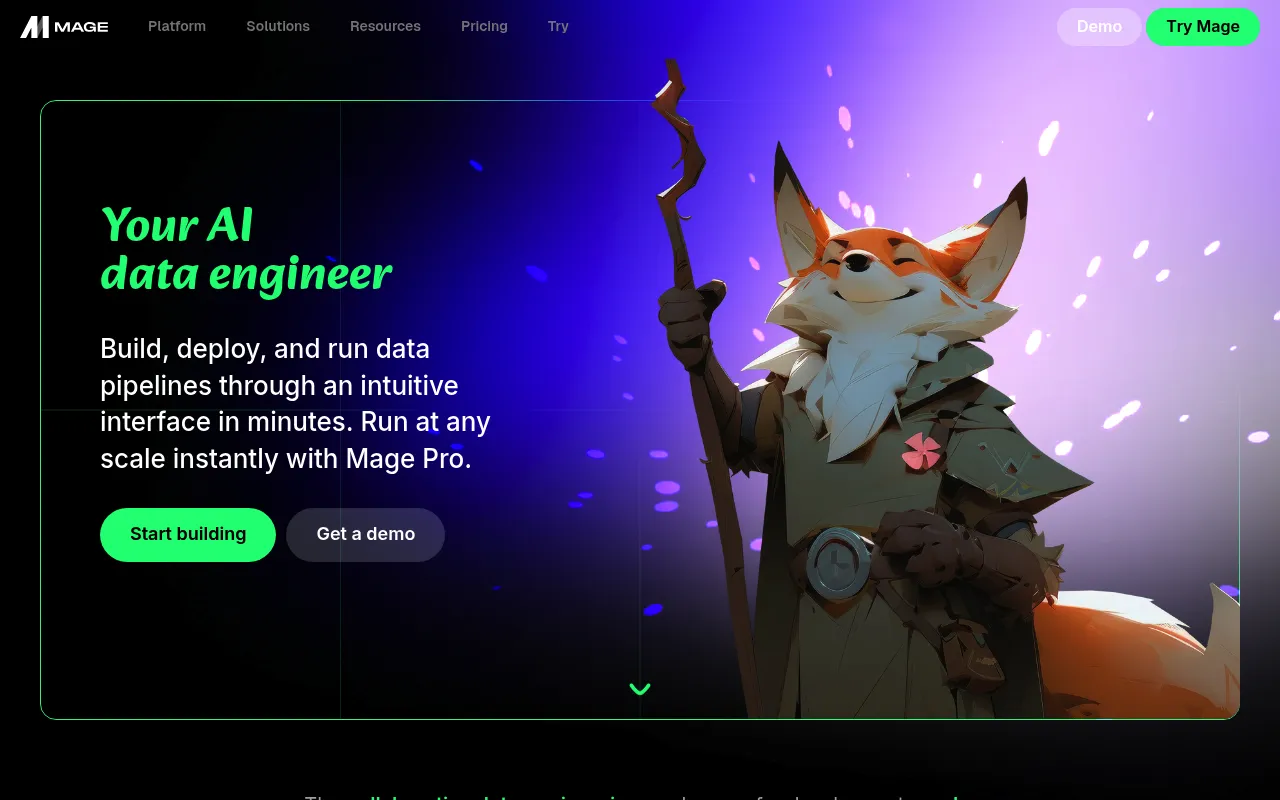 Mage AI screenshot