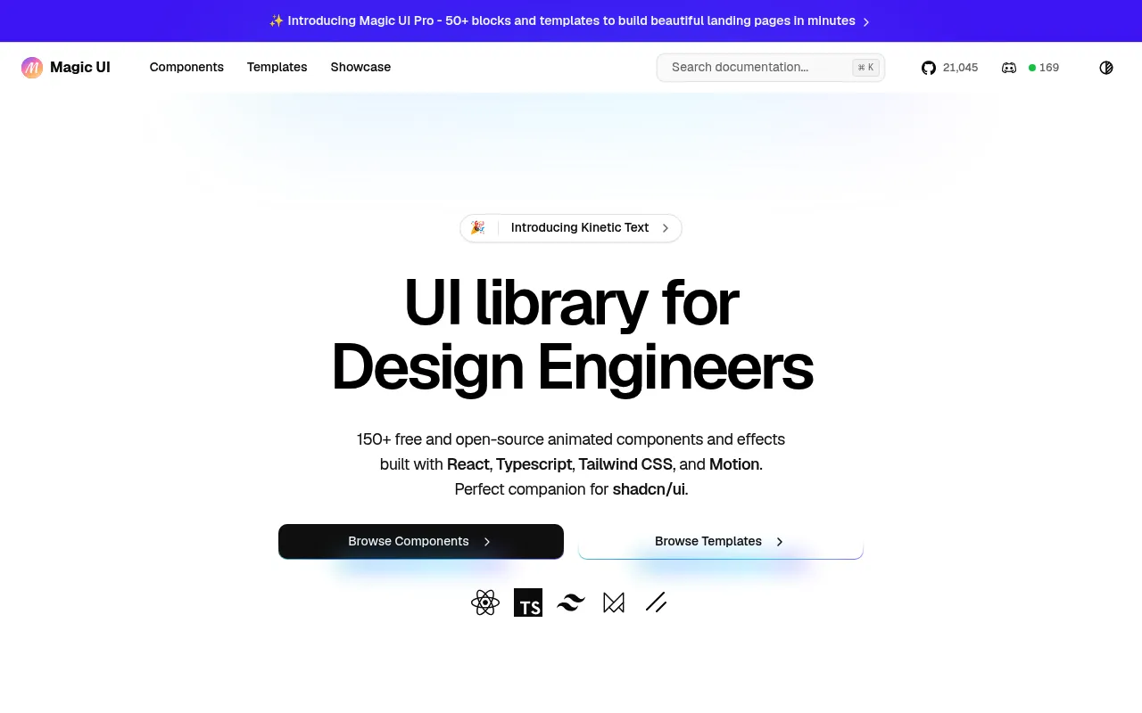 Magic UI screenshot