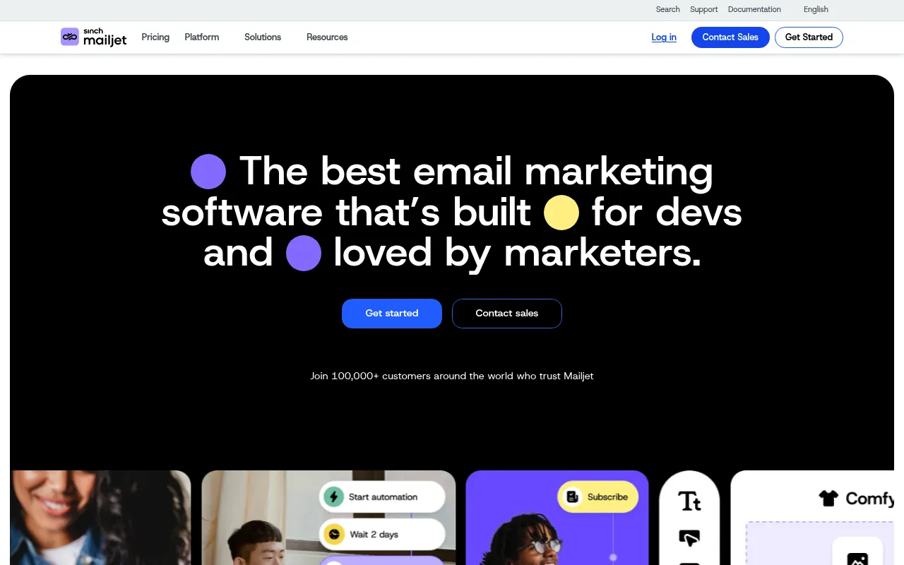 Mailjet screenshot