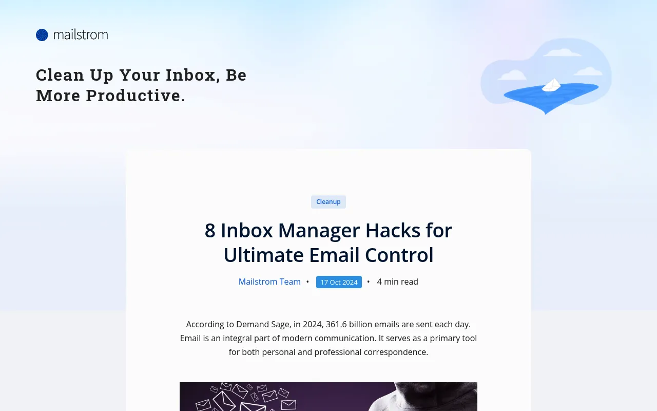 Mailstrom screenshot