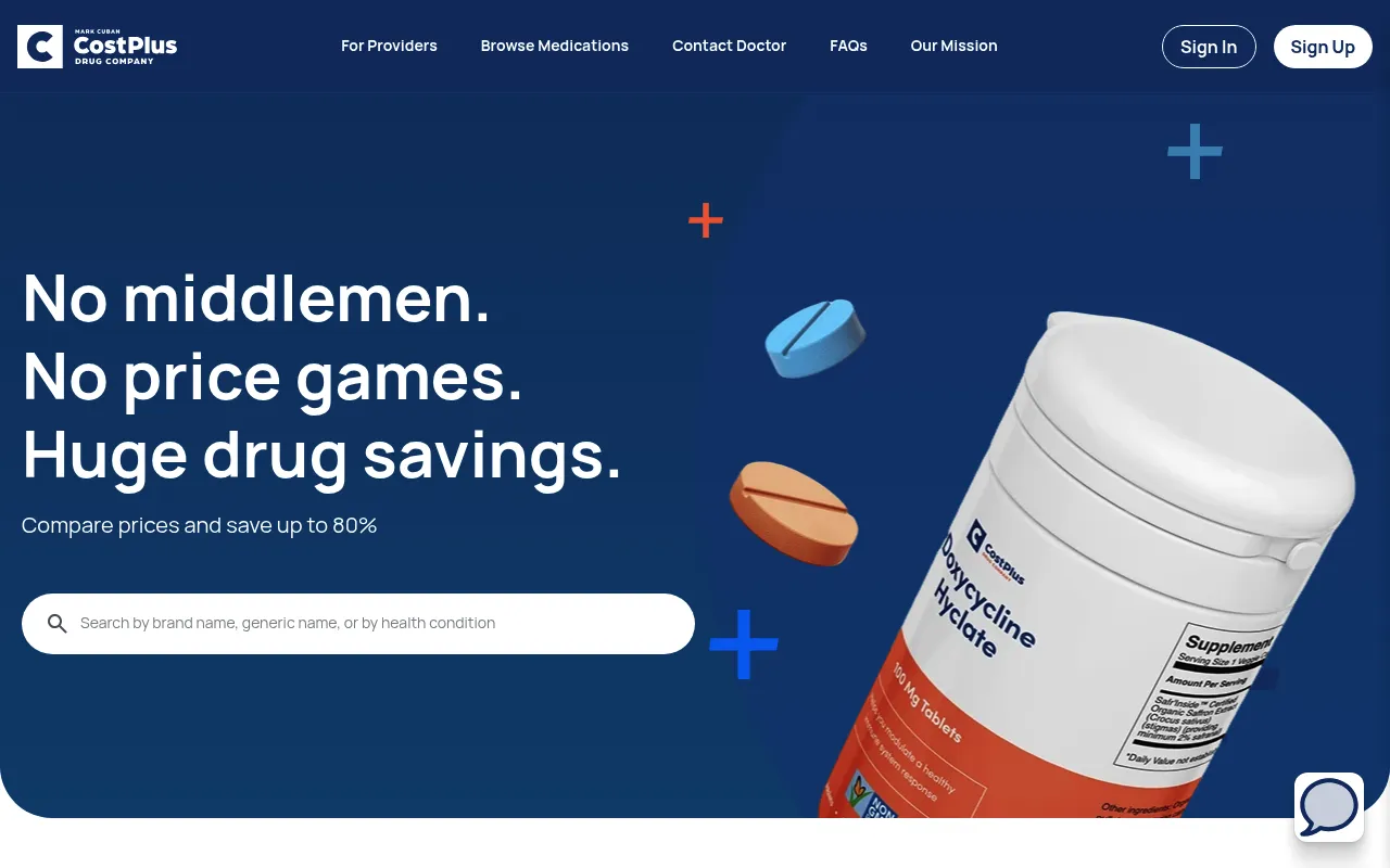 Mark Cuban Cost Plus Drugs screenshot