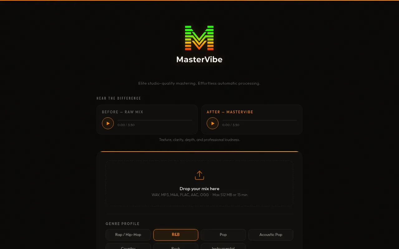 MasterVibe screenshot
