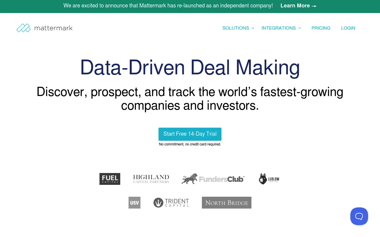 Mattermark screenshot