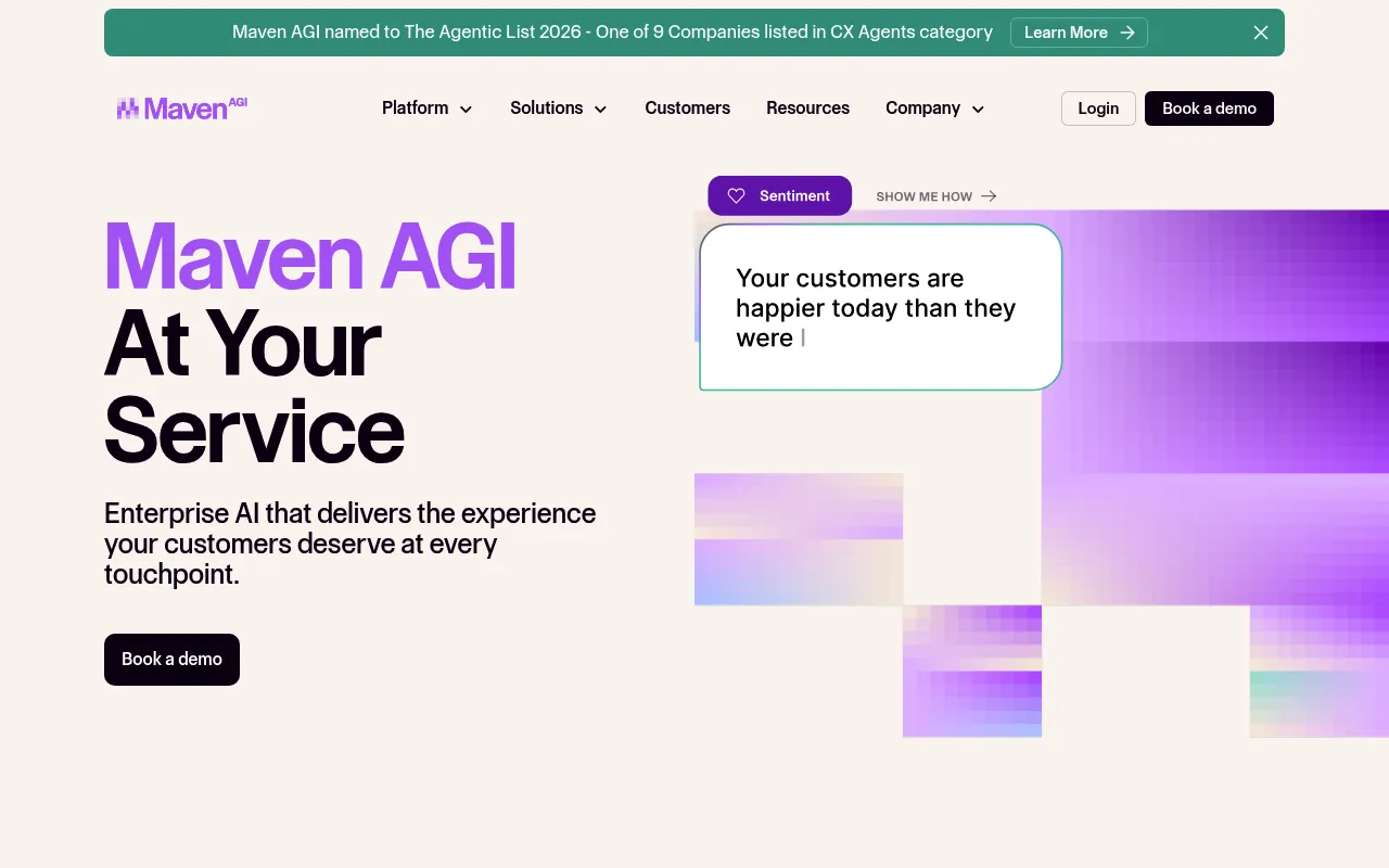 Maven AGI screenshot