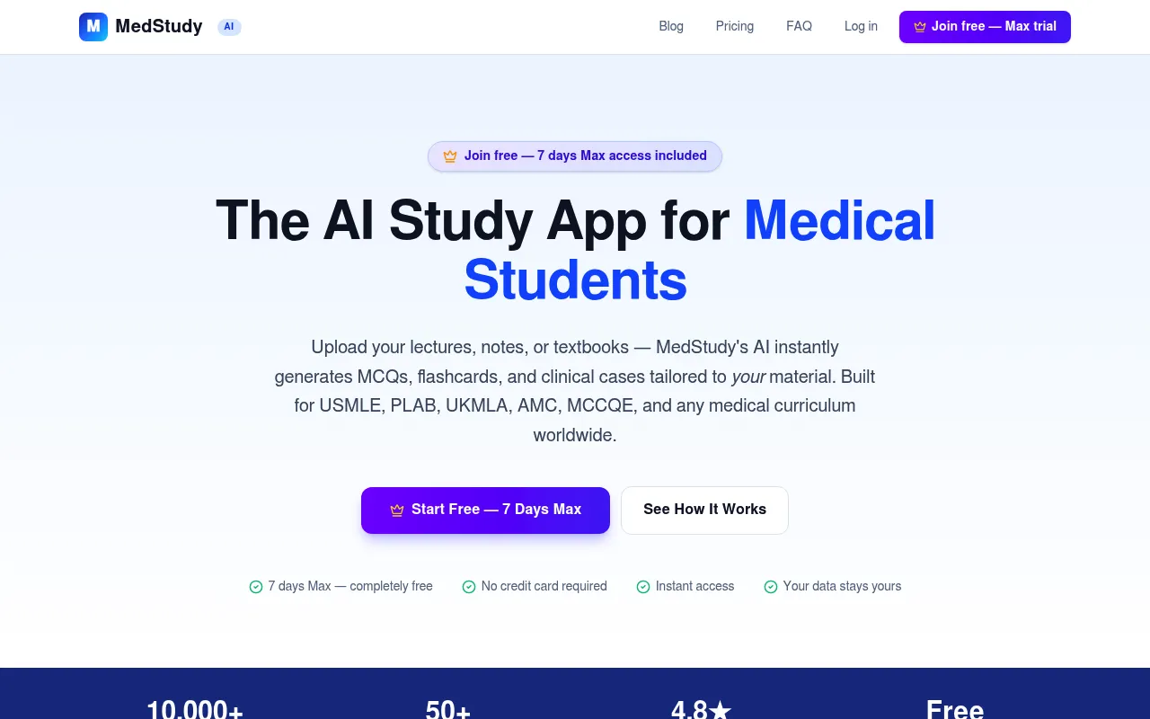 MedStudy screenshot