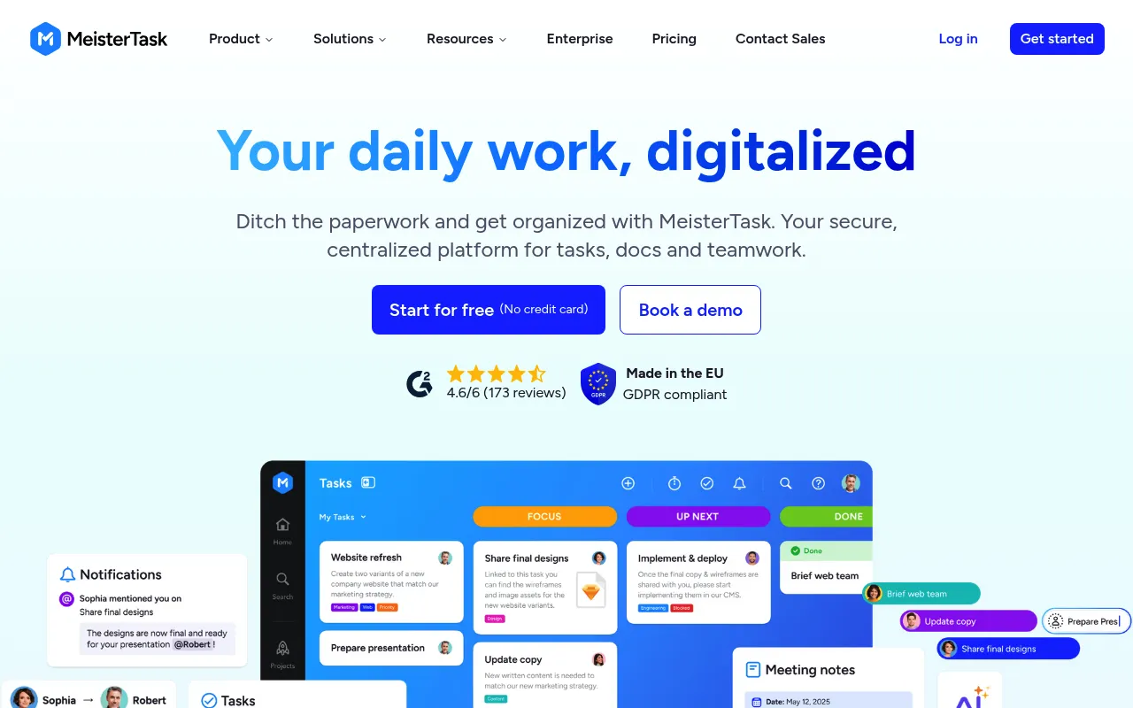 MeisterTask screenshot